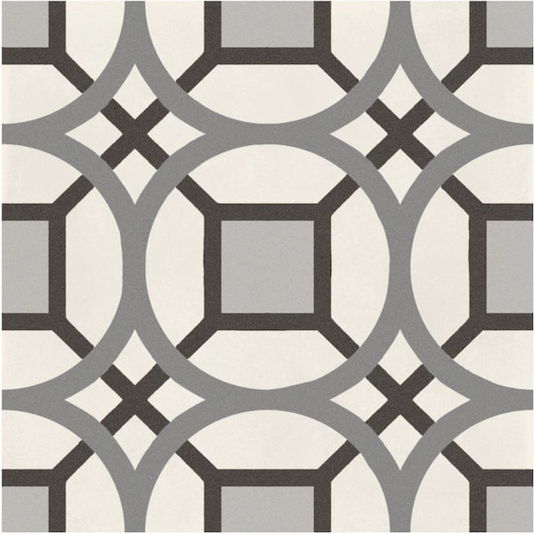 Marazzi D_Segni Kaleido Smoke Blend 8 in. x 8 in. Glazed Porcelain Floor and Wall Tile (10.32 sq. ft./Case)