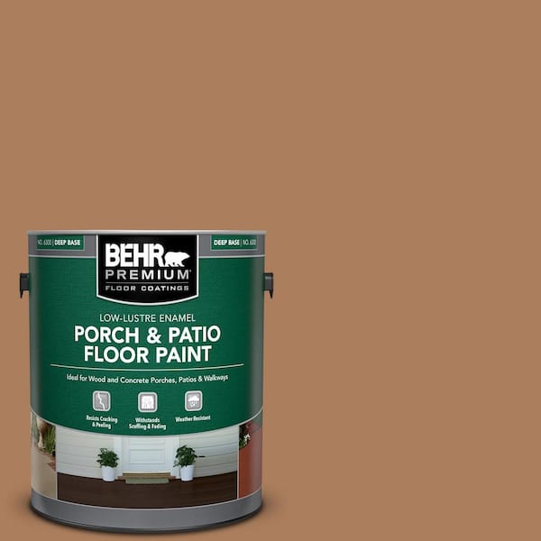 BEHR PREMIUM 1 gal. #S230-6 Burnt Toffee Low-Lustre Enamel Interior/Exterior Porch and Patio Floor Paint