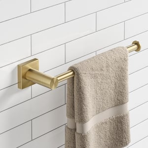 Ventus 10-inch Bathroom Towel Bar Rack in Brushed Gold