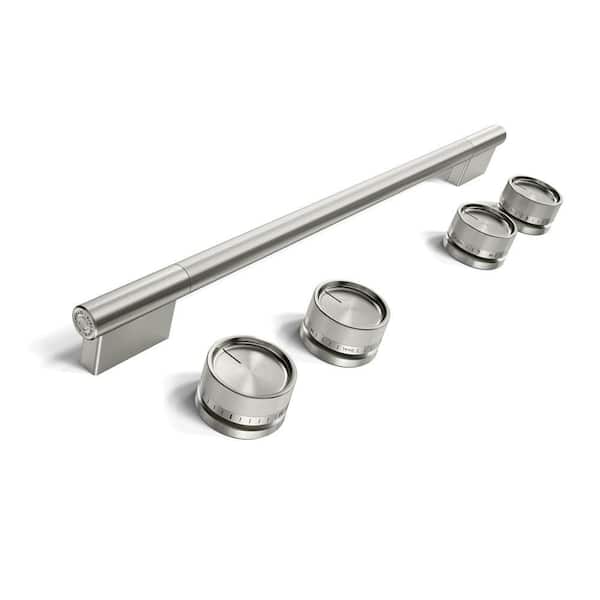 Stainless Steel Slide-In ConvectionRange Handle and Knob Hardware Accessory Kit 1-pack