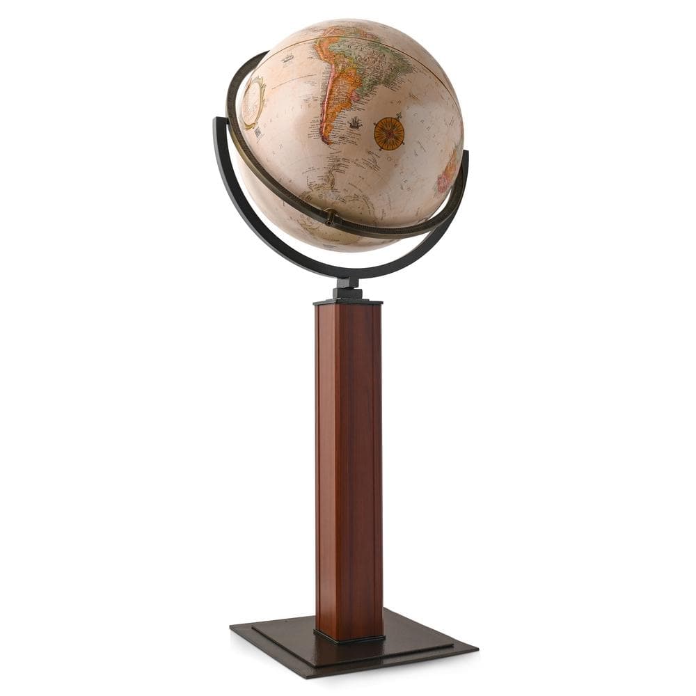 Landen 44" Antique Floor Globe with Raised Relief Surface