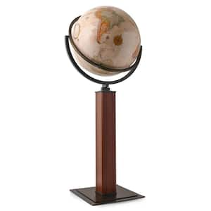 Landen 44 in. x 16 in. Diameter Antique Floor Globe