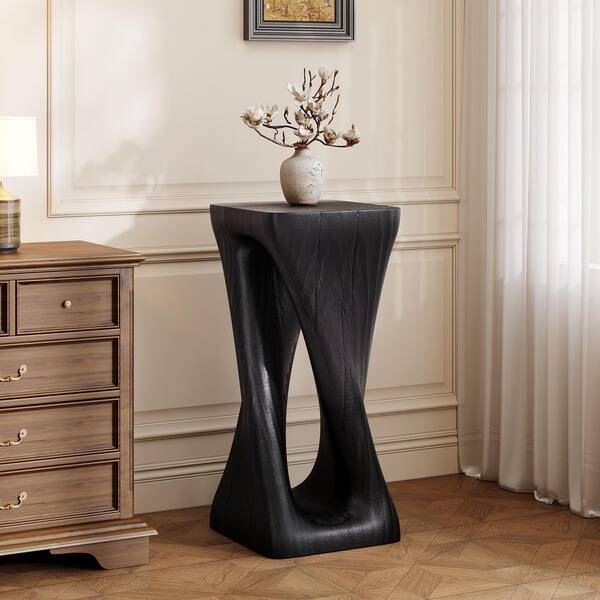 Outdoor Black Magnesium Oxide Side Table BFDATENUM727 - The Home Depot