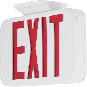 120-Volt White Integrated LED Exit Sign