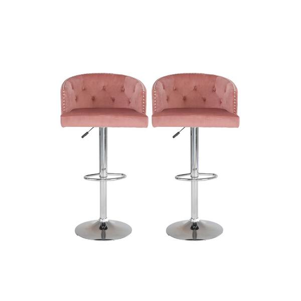 pink breakfast bar chairs