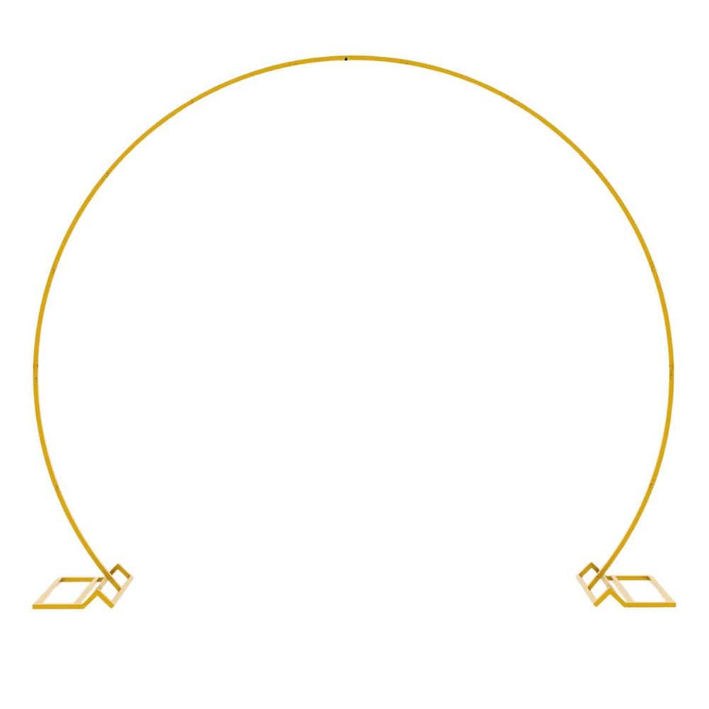 7.2 ft. Gold Metal Round Backdrop Stand Circle Balloon Arch Frame for Wedding Birthday Party Decorations price history on PriceWatchPro