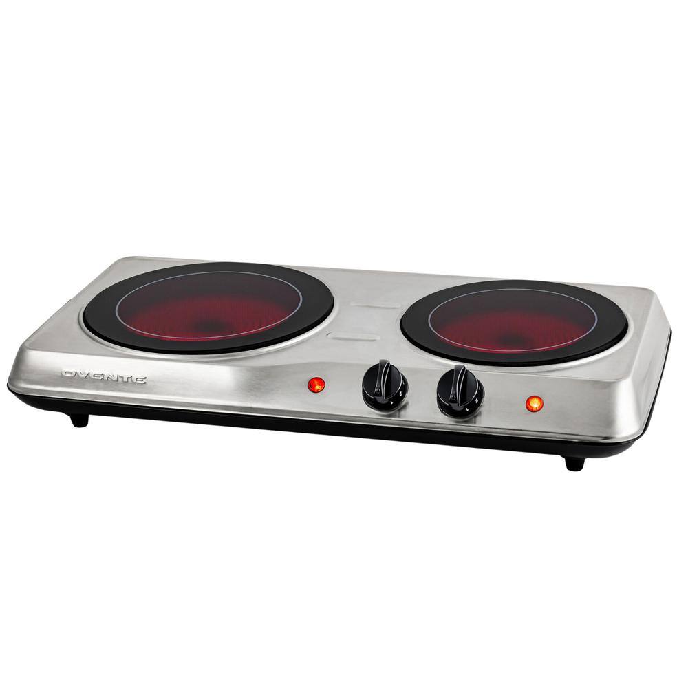 Double Infrared Burner 7.75 in. and 6.75 in. Silver Hot Plate price history on PriceWatchPro