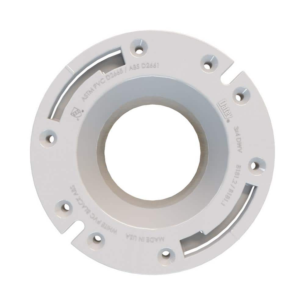 White PVC 3-4 Inch Closet Flange