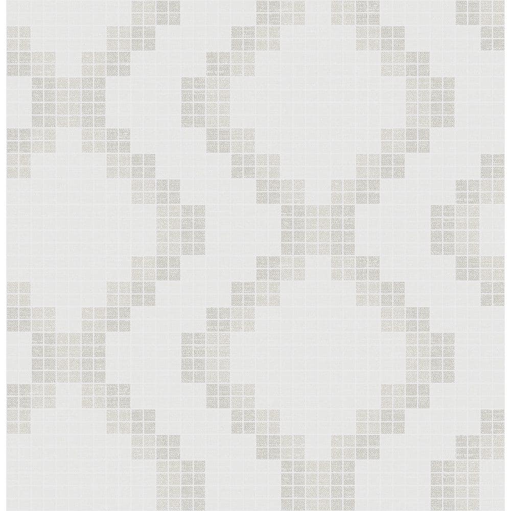 Mosaic Taupe Grid Paper Strippable Roll (Covers 56.4 sq. ft.) price history on PriceWatchPro