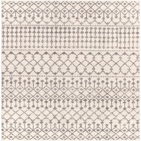 Livabliss Ezio Khaki/Gray 7 ft. x 7 ft. Indoor Area Rug