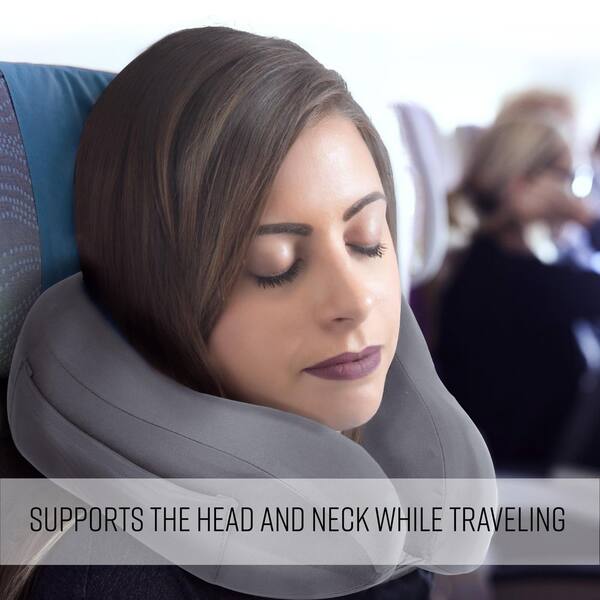 GForce 3 Piece Travel Pillow Set with Earplugs & Eye Mask