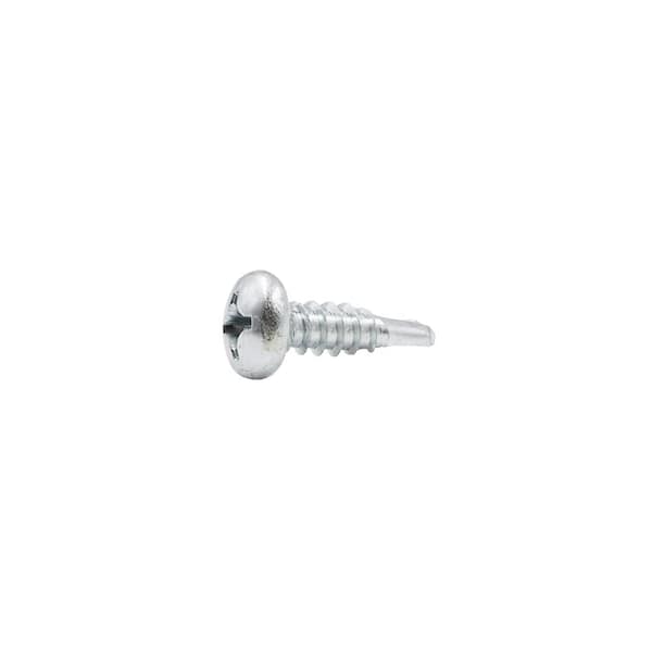 #12 x 3/4 in. Phillips Pan Head Zinc Plated Sheet Metal Screw (50-Pack)
