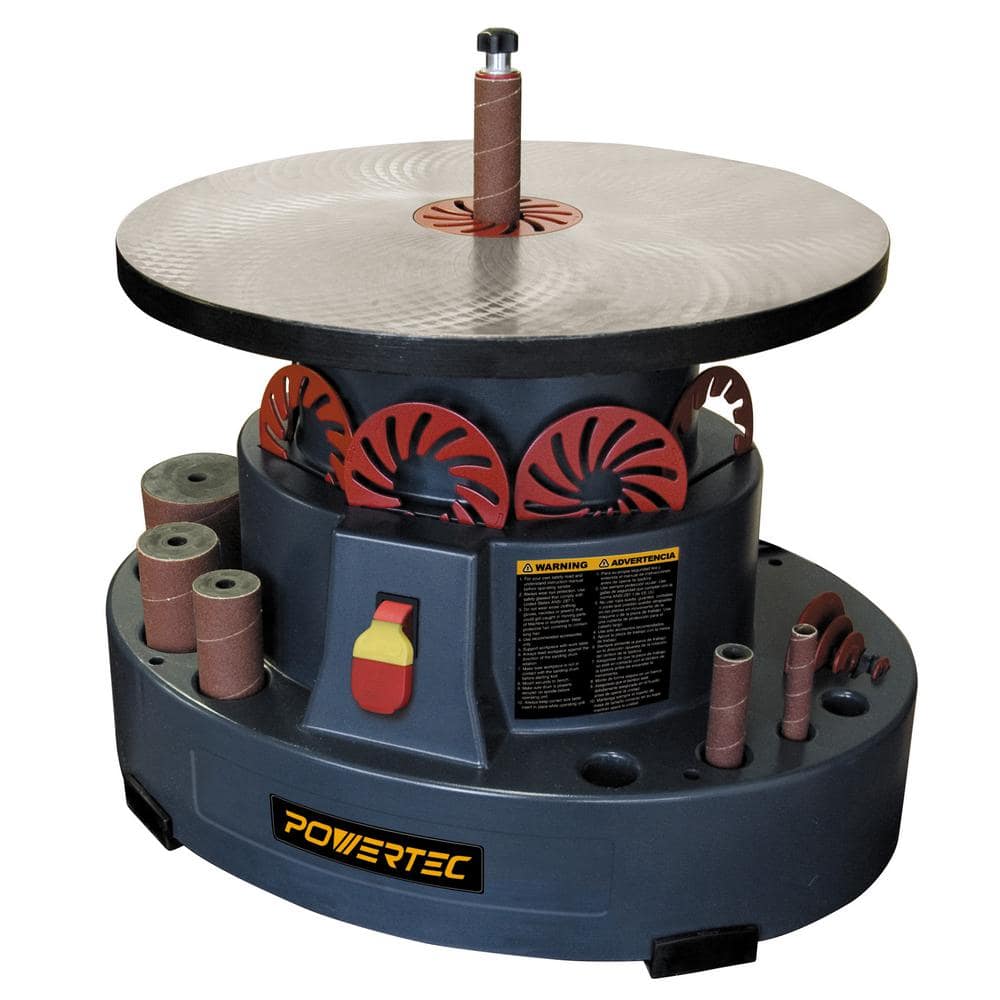 POWERTEC 2.6 Amp Benchtop Oscillating Spindle Sander with 18 in. Dia