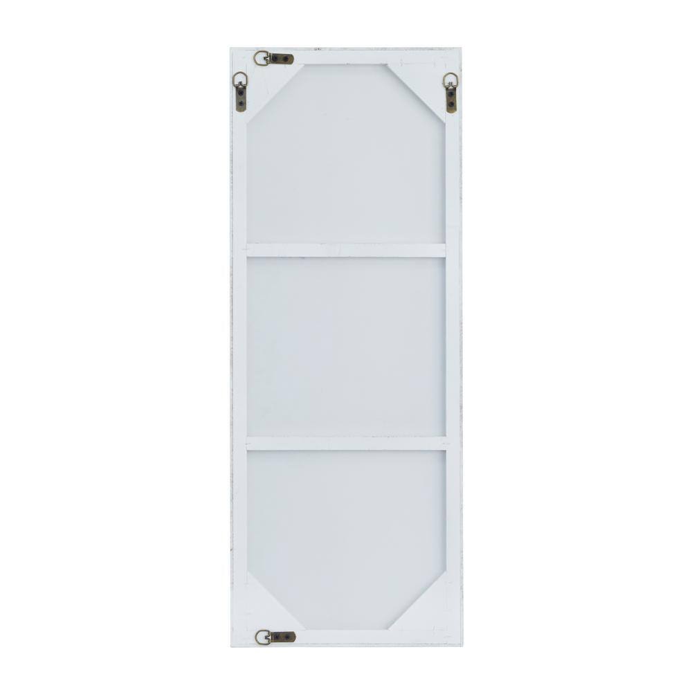 Sleek Black Wood Framed Full-Length Rectangular Wall Mirror