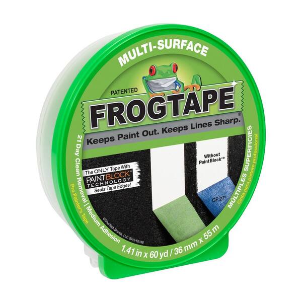 Frogtape Multi Surface 1 41 In X 60 Yds Painter S Tape With Paintblock The Home Depot