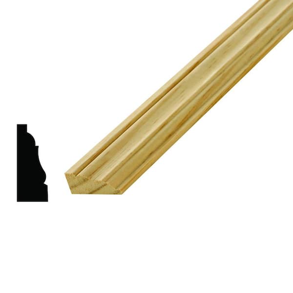 Alexandria Moulding WM 128 9/16 in. x 1-3/8 in. Pine Crown Molding
