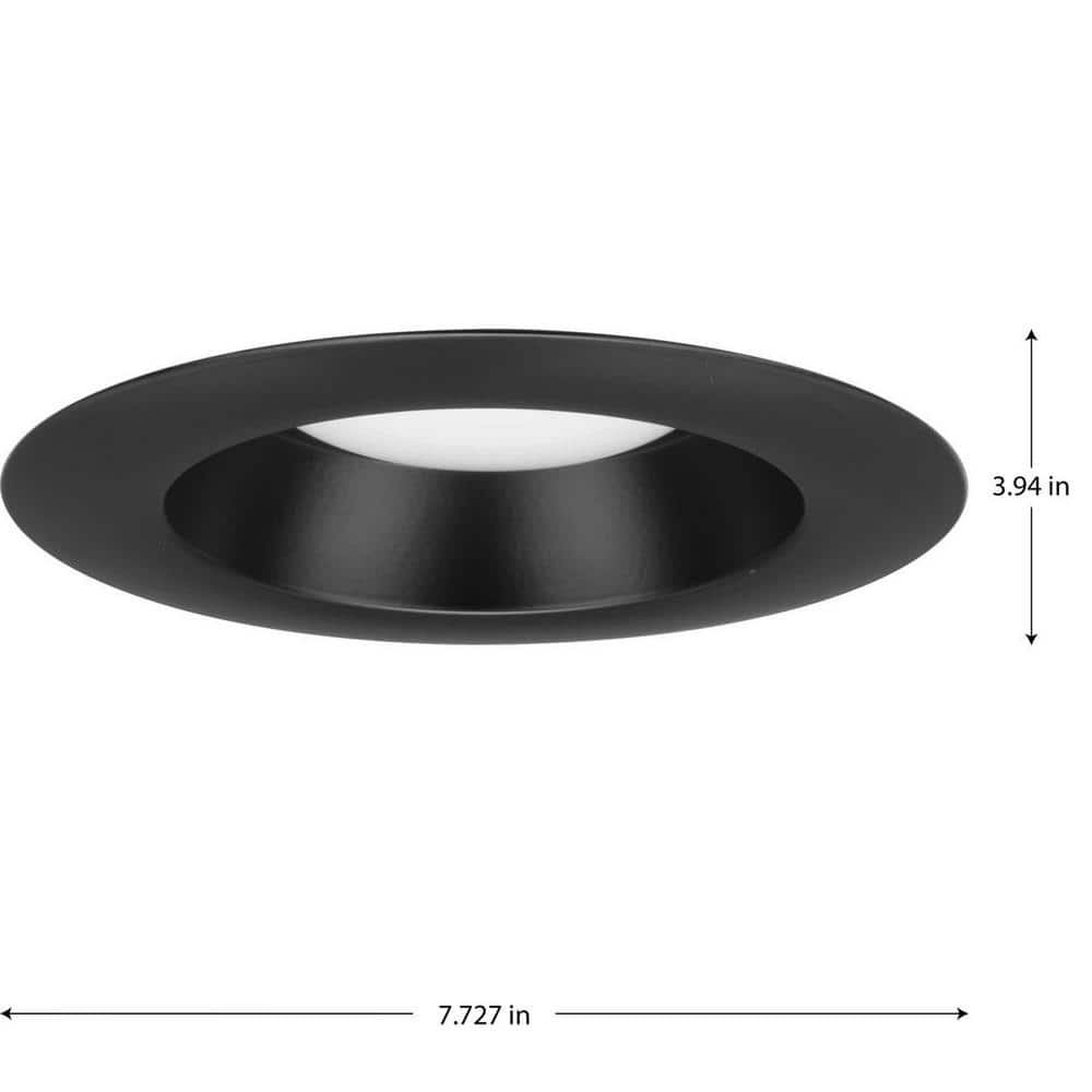 Black Aluminum 7.73" LED Recessed Eyeball Downlight