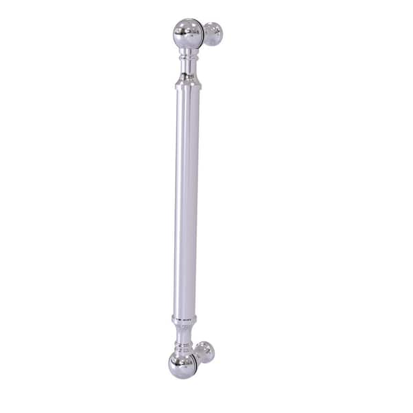 8 in. Center-to-Center Beaded Door Pull in Polished Chrome