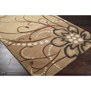 Fremont Tan Wool 2 ft. x 4 ft. Hearth Area Rug