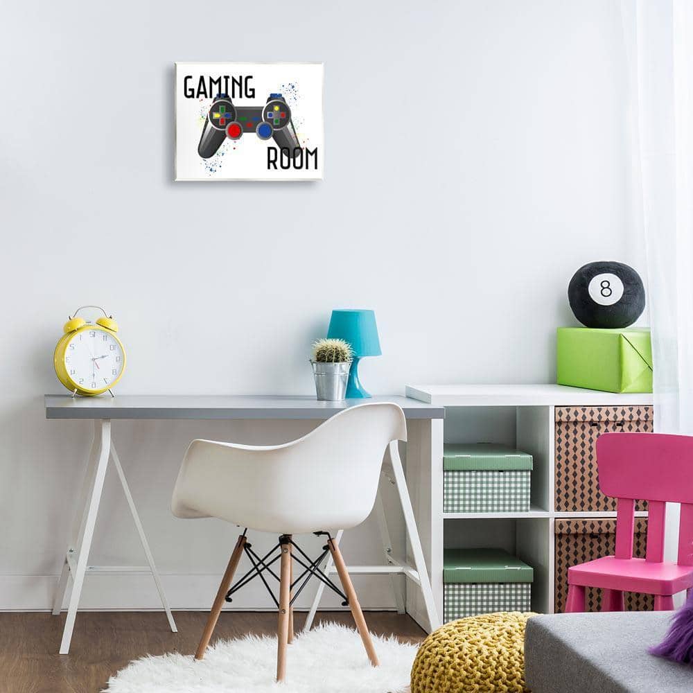 Gaming Room Modern Controller by Kim Allen Unframed Typography Graphic Art Print 11 in. x 14 in.