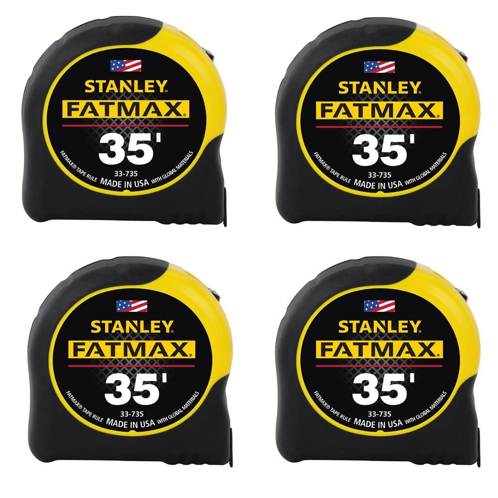 Photos - Tape Measure and Surveyor Tape Stanley FATMAX 35 ft. x 1-1/4 in. Tape Measure  33-735CP (4 Pack)