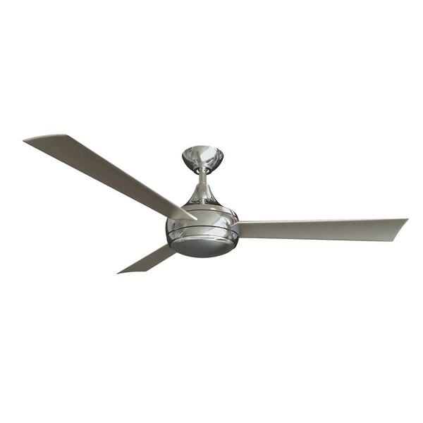 Atlas Donaire 52 In Led Indoor Outdoor, Stainless Ceiling Fan Light