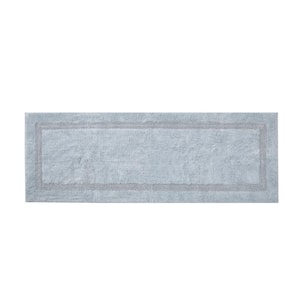 Peniston 60 in. x 22 in. Blue Solid Cotton Runner Rug