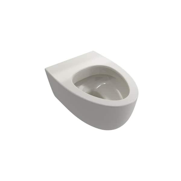 BOCCHI Milano Wall-Hung Elongated Toilet Bowl Only in Biscuit