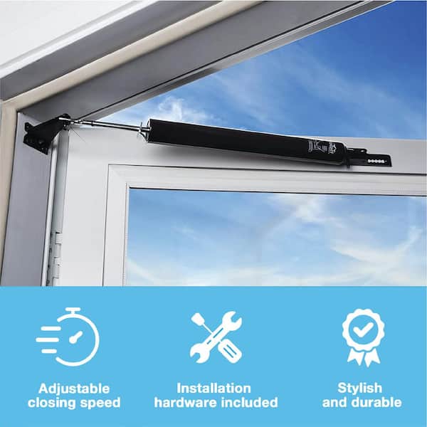 Wright Products Medium Duty "No Bounce" Pneumatic Screen and  Storm Door Closer, Seville Bronze VH440SB - The Home Depot