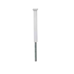 No-Dig 2 in. x 3-1/2 in. x 3-1/4 ft. Newport Finishing Vinyl Fence Post