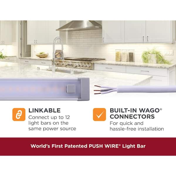 BLACK+DECKER PUSH WIRE® 9-inch Under-Cabinet Light Bar, Warm White