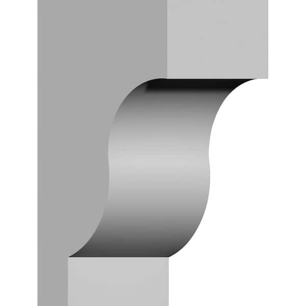 Ekena Millwork 4-1/2 in. x 5-7/8 in. x 10 in. Primed Polyurethane Traditional Corbel