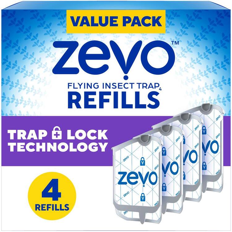 ZEVO Indoor Flying Insect Trap Refill Cartridges Multi-Pack (4-Count)