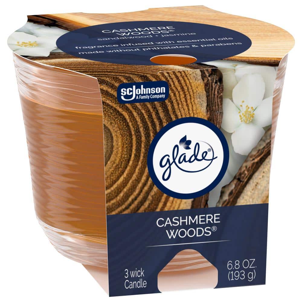 Comforting Cashmere Woods Brown Scented Jar Candle 6.8 oz