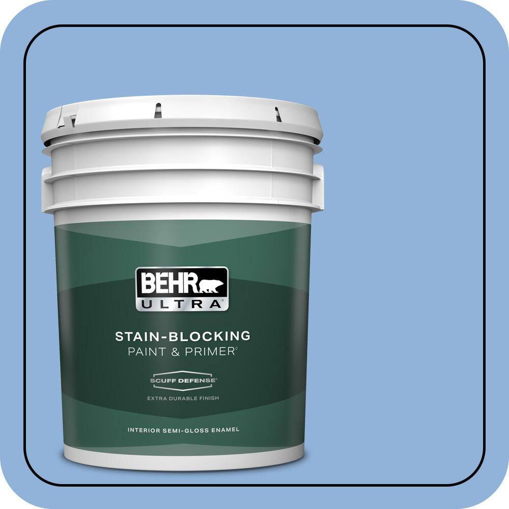 5 gal. #580B-5 Cornflower Blue Extra Durable Semi-Gloss Enamel Interior Paint & Primer product image for price tracking