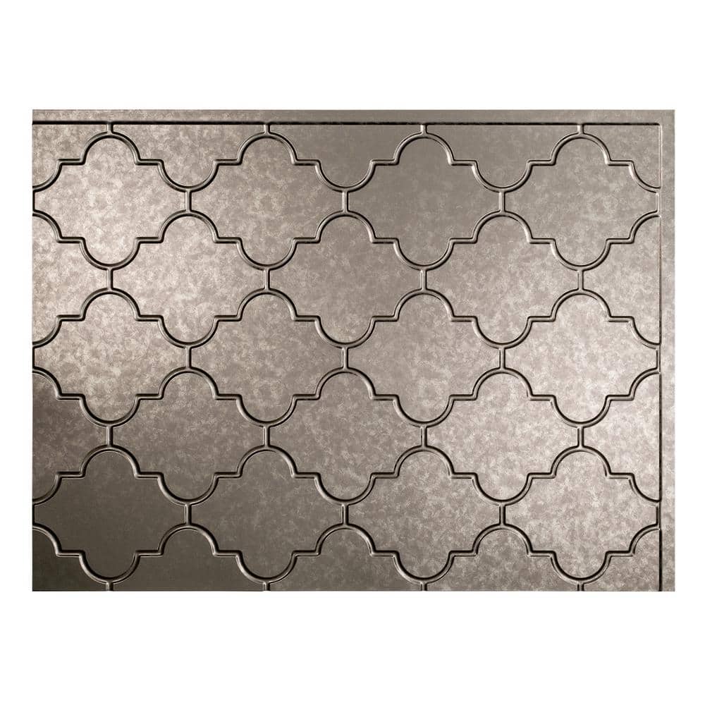 Monaco Galvanized Steel Decorative Vinyl Backsplash Kit