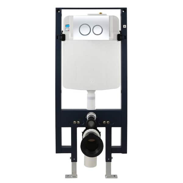 EAGO 0.8/1.6 GPF Dual Flush Toilet Tank Wall Mount Only in Polished