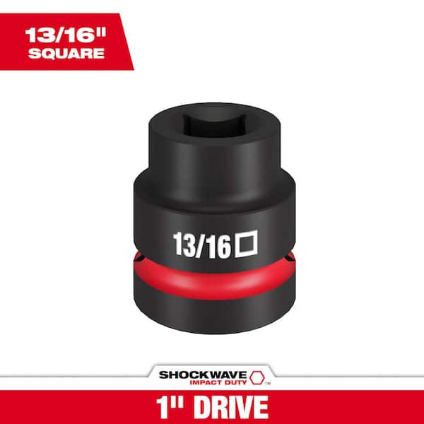 Milwaukee SHOCKWAVE Impact Duty 1 in. Drive 13/16 in. Standard 4 Point Square Socket