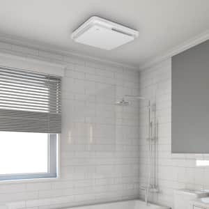80/110 CFM Ceiling Mount Room Side Installation Bathroom Exhaust Fan, White with Motion and Humidity Sensor