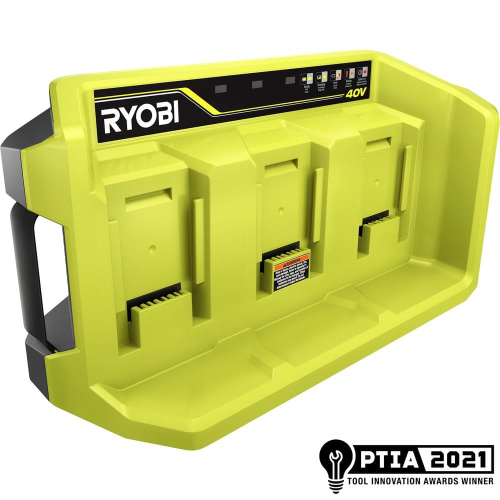 RYOBI 40V 3-Port Quick Charger OP407A - The Home Depot