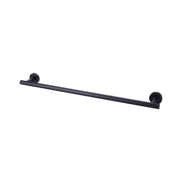 WOWOW 24 in. Stainless Steel Wall Mounted Single Towel Bar in Oil Rubbed Bronze