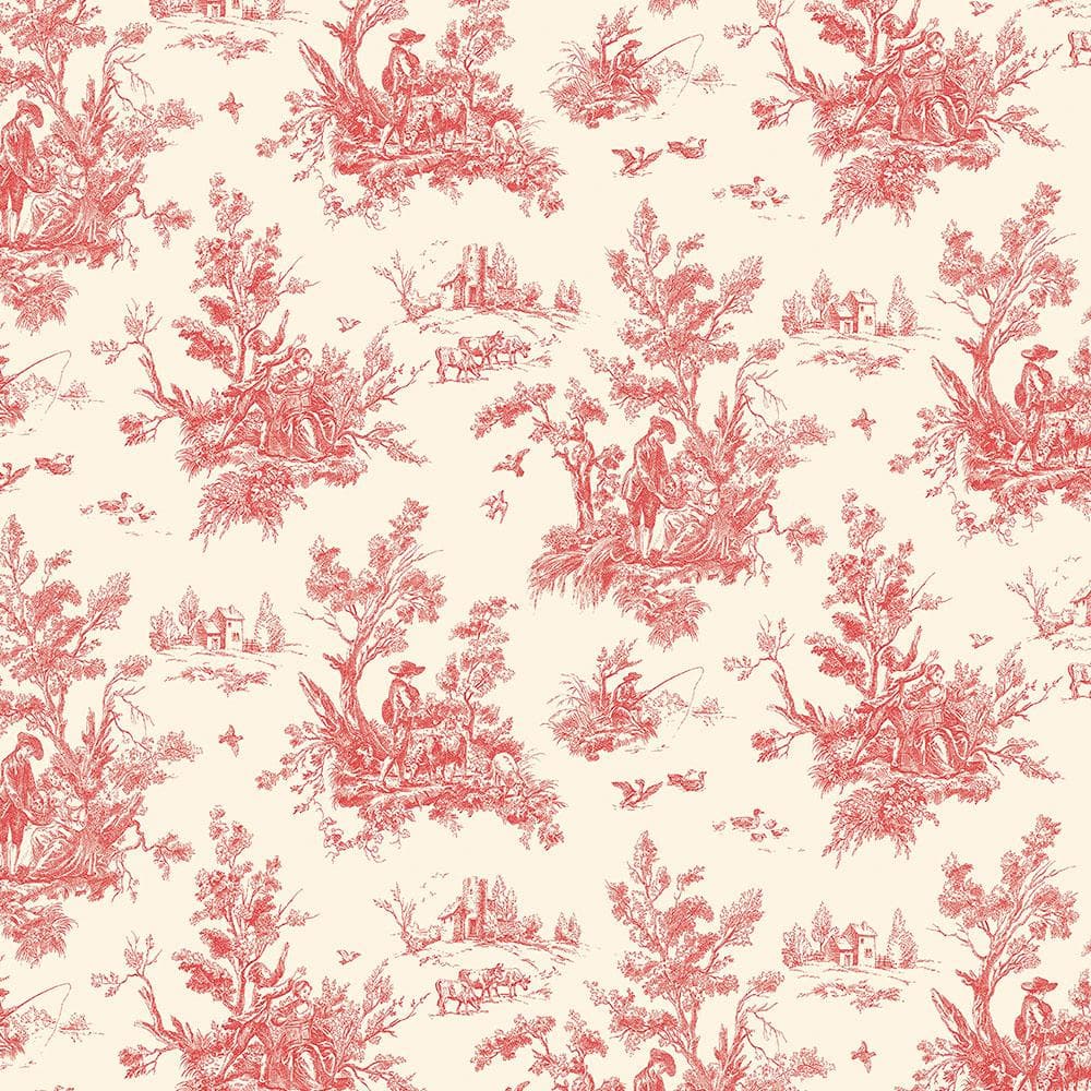 French Toile Wallpaper  Photos  Ideas  Houzz