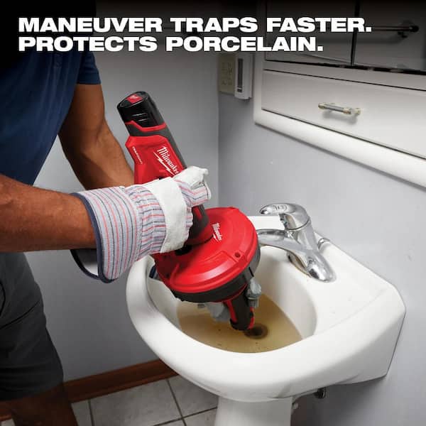 M12 Trap Snake 12V Lithium-Ion Cordless Toilet and Urinal Auger Power Driver w/ 1.5AH Battery and Charger