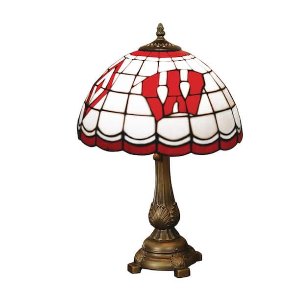 The Memory Company 19.5 in. Antique Bronze - Tiffany Table Lamp-Wisconsin