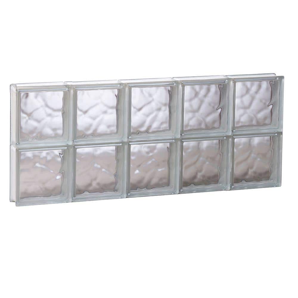 38.75 in. x 15.5 in. x 3.125 in. Frameless Wave Pattern Non-Vented Glass Block Window price history on PriceWatchPro
