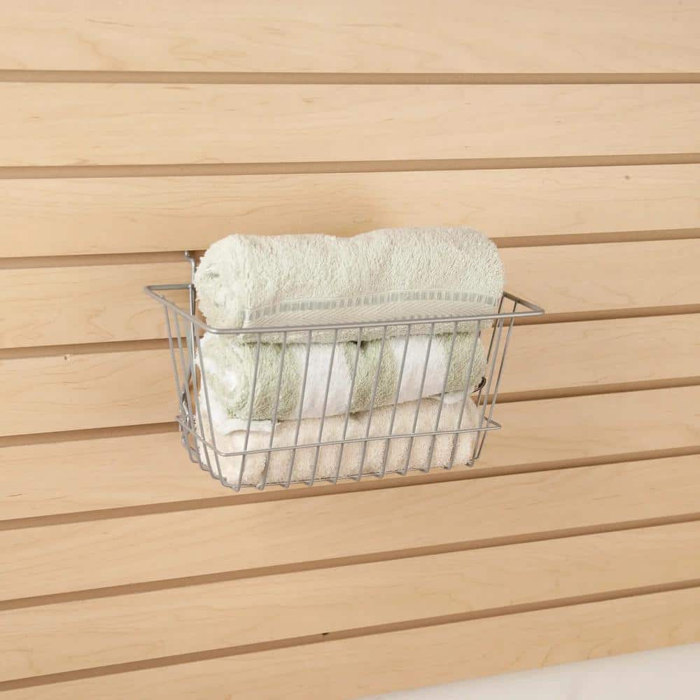 Chrome Rectangular Wire Gridwall Basket