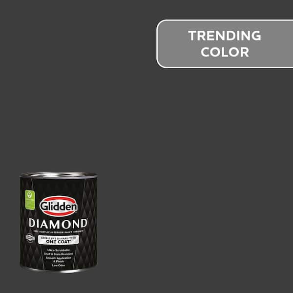 Glidden Diamond 1 qt. PPG0995-7 Starless Sky Flat Interior Paint with Primer