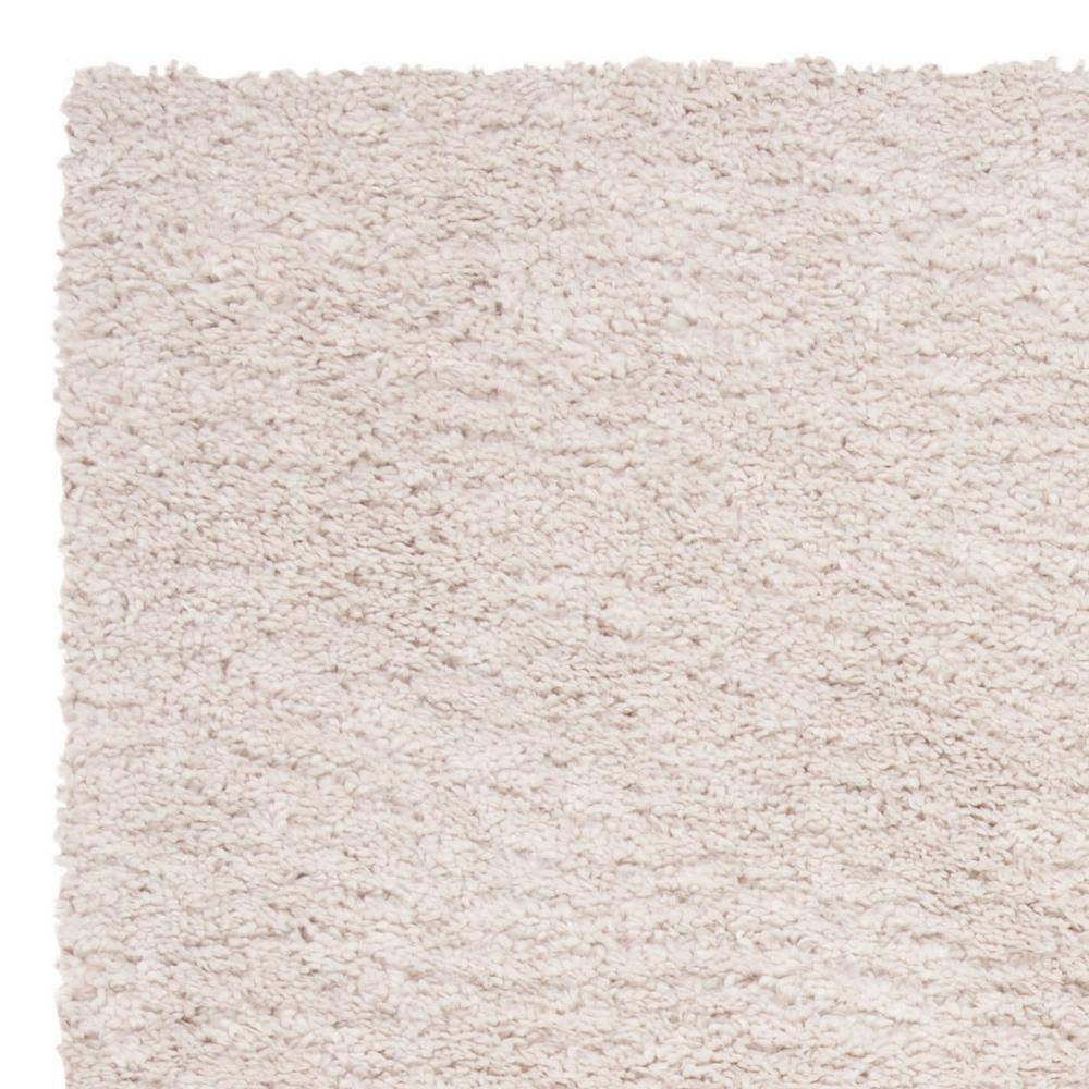 August Shag 900 AUG900 Power Loomed Indoor Area Rug - Beige - 5'3"x5'3" - Safavieh