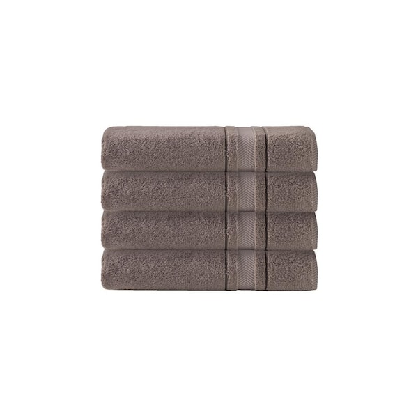 Unbranded Enchasoft 4 pcs Beige Turkish Cotton Hand Towels