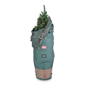 6 ft. to 7.5 ft. Medium Adjustable Green Upright Christmas Tree Protective Storage Bag Hold